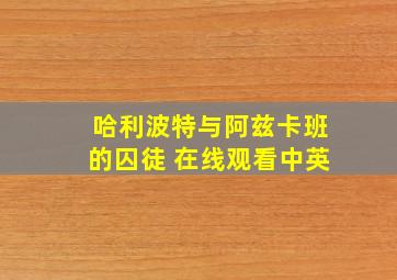 哈利波特与阿兹卡班的囚徒 在线观看中英